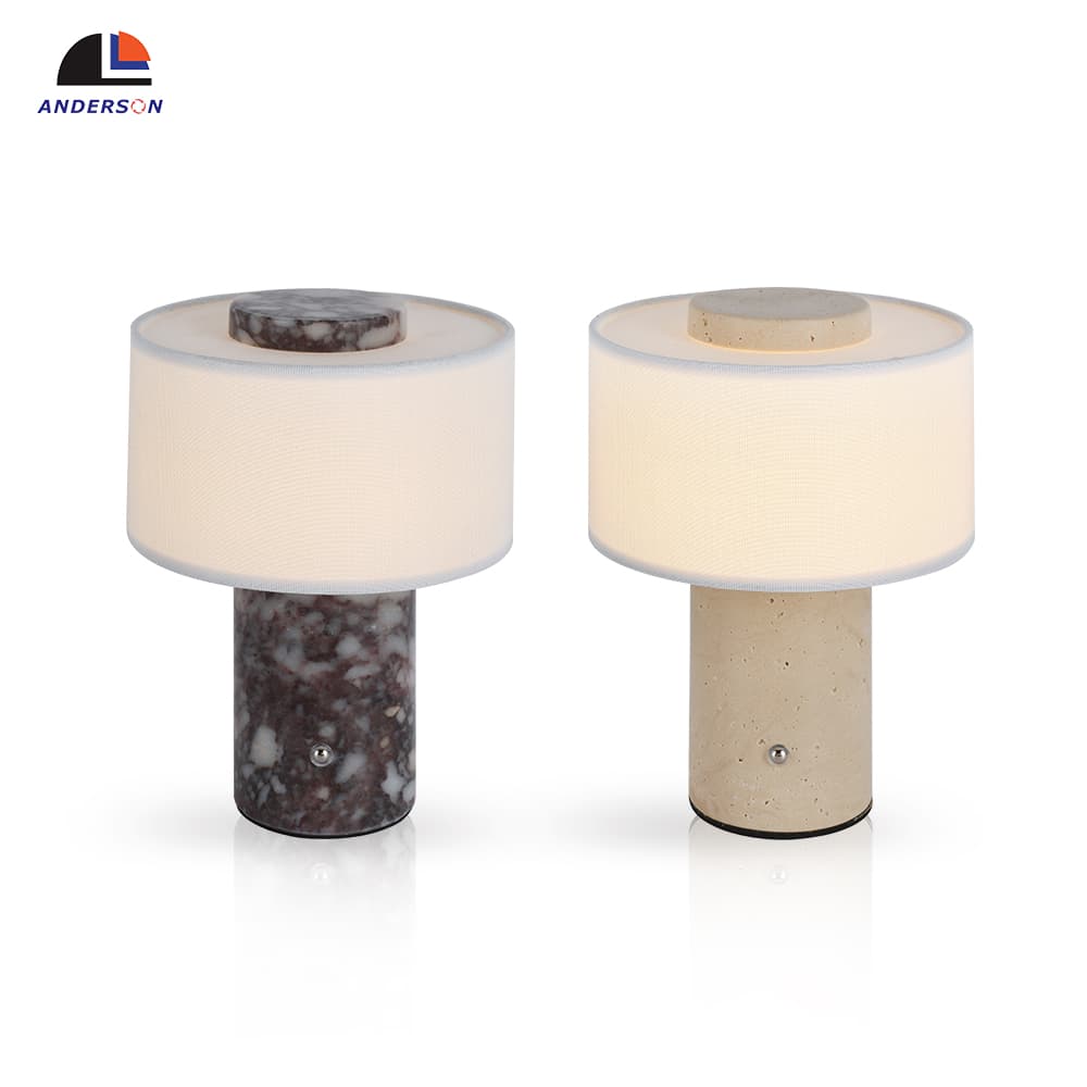 Bvlgari Luxury Stone Rechargeable Ambient Table Lamp Natural Marble Lamp Bedroom Study Hotel Bar Bedside Writing Desk, Bvlgari Stone Rechargeable Marble Table Lamp, operation14