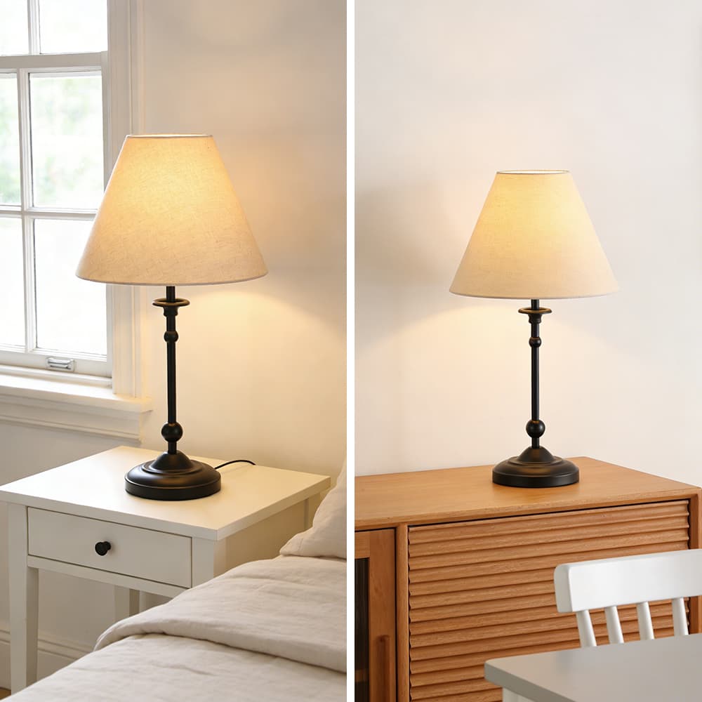 Factory Black Metal Bedroom Nordic Bedside Modern Luxury Restaurant Home Decorative Led Table Lamp, Black Nordic LED Table Lamp, operation14