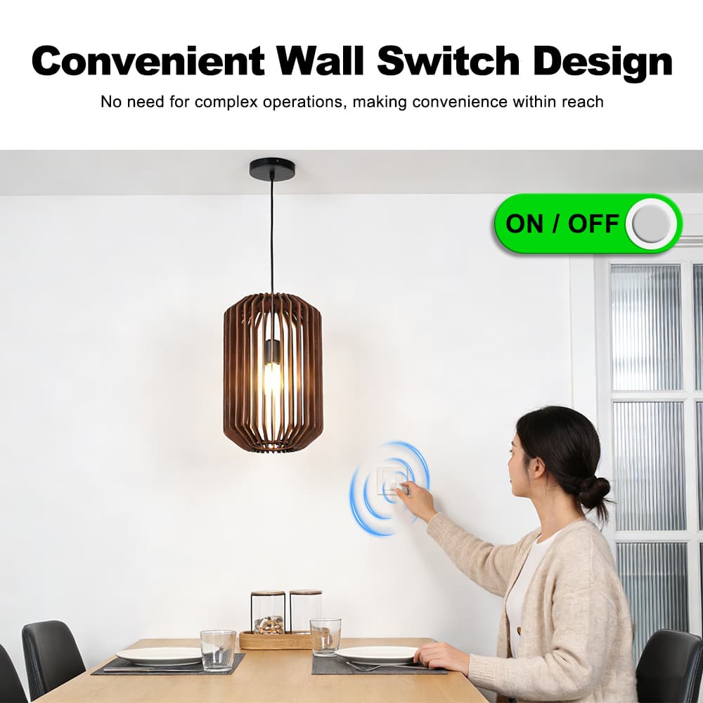Factory Cage Dining Black Restaurant Luxury Nordic Modern Led Single Linear Wooden Pendant Light, Black Nordic Linear Pendant Light, operation14