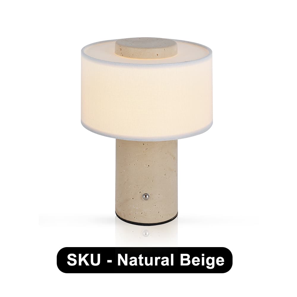 Bvlgari Luxury Stone Rechargeable Ambient Table Lamp Natural Marble Lamp Bedroom Study Hotel Bar Bedside Writing Desk, Bvlgari Stone Rechargeable Marble Table Lamp, operation14
