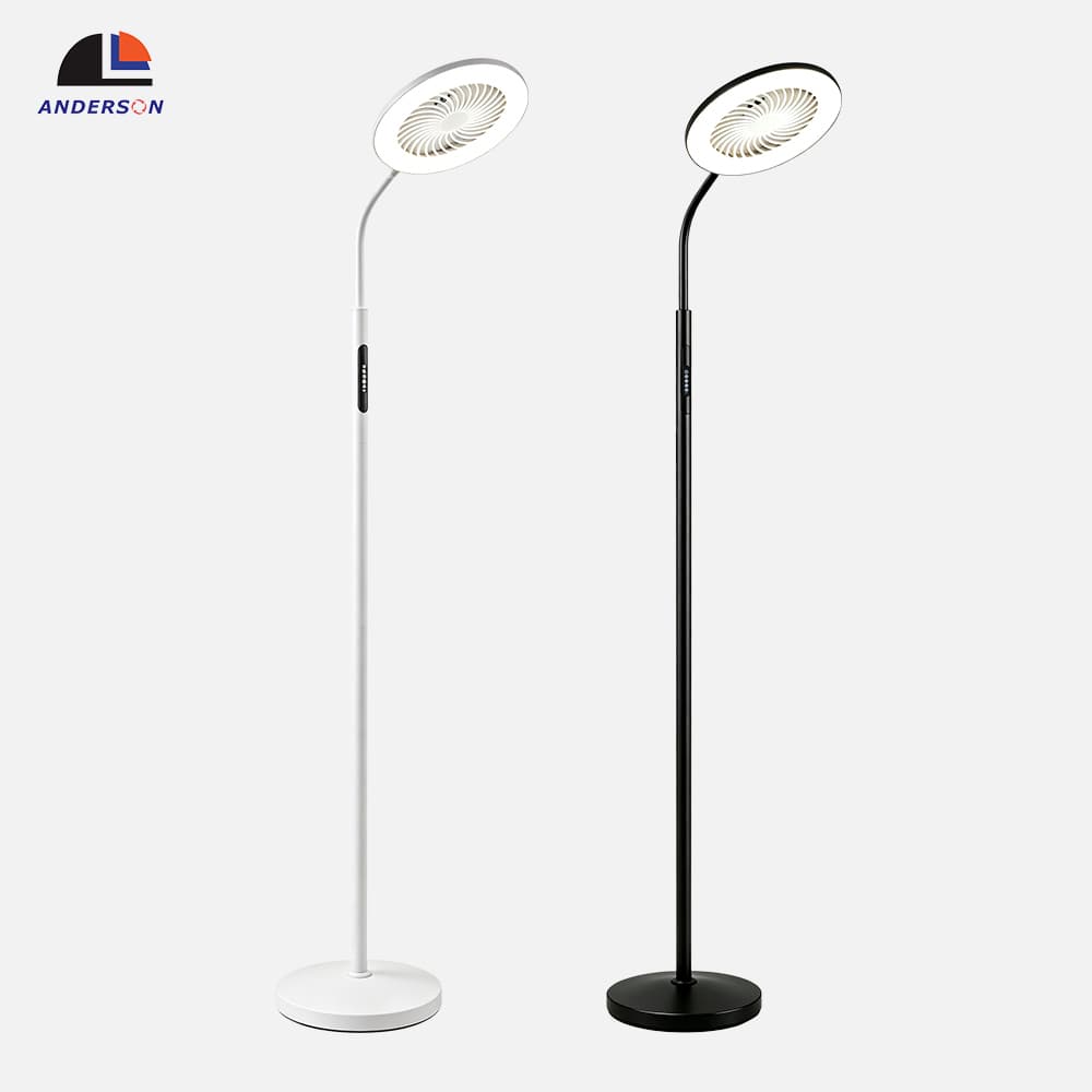 Modern RGB Color Changing CCT Dimmable LED Floor Lamp With 3 Speed Fan Remote Control Fan Light For Home Decor, RGB LED Floor Lamp with 3 Speed Fan, operation14