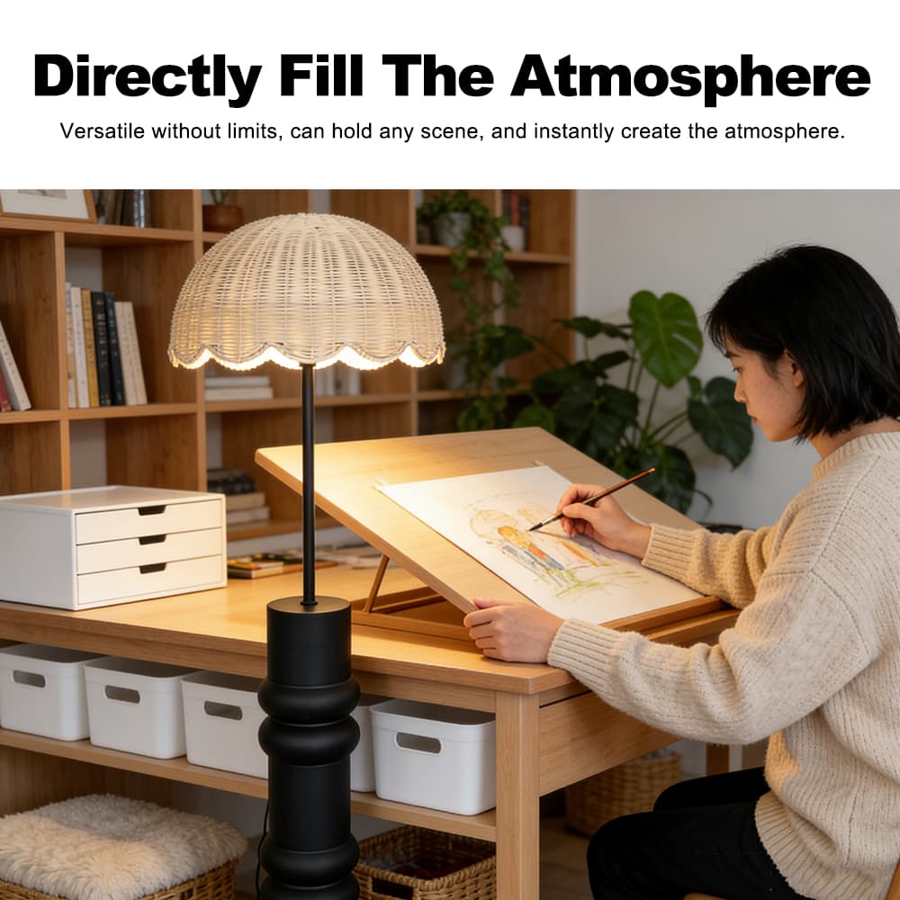 Bedroom Standing Living Room Nordic Luxury Led Modern Cement Base Floor Lamps for Living Room Decor, Nordic Luxury LED Floor Lamp, operation14