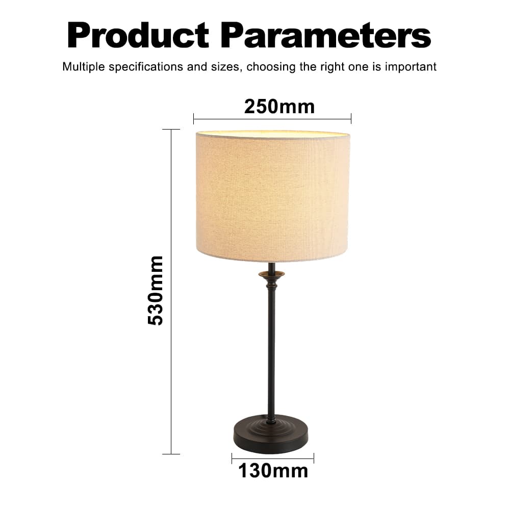 Manufacturer Metal Bedroom Nordic Bedside Modern Luxury Restaurant Home Decorative Led Table Lamp, Modern Black LED Table Lamp, operation14