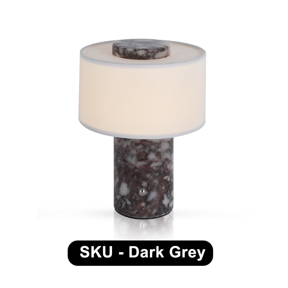 Bvlgari Luxury Stone Rechargeable Ambient Table Lamp Natural Marble Lamp Bedroom Study Hotel Bar Bedside Writing Desk, Bvlgari Stone Rechargeable Marble Table Lamp, operation14