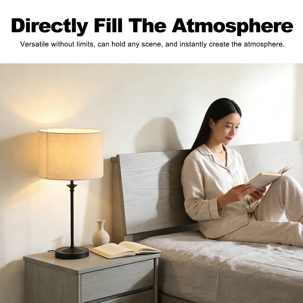 Manufacturer Metal Bedroom Nordic Bedside Modern Luxury Restaurant Home Decorative Led Table Lamp, Modern Black LED Table Lamp, operation14