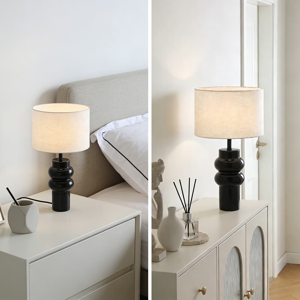 Wholesale Nordic Study Desk Bedside Modern Restaurant Bedroom Home Led Luxury Decorative Table Lamp, Nordic Modern LED Table Lamp Black, operation14