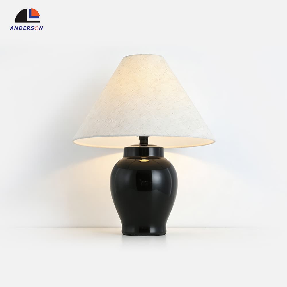 Factory Nordic Wabi Sabi Desk Bedside Modern Bedroom Home Decorative Luxury Ceramic Base Rattern Shade Table Lamps, Nordic Wabi Sabi Ceramic Table Lamp, operation14
