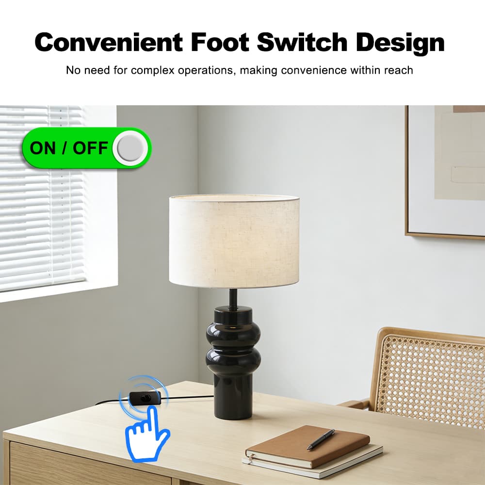 Wholesale Nordic Study Desk Bedside Modern Restaurant Bedroom Home Led Luxury Decorative Table Lamp, Nordic Modern LED Table Lamp Black, operation14