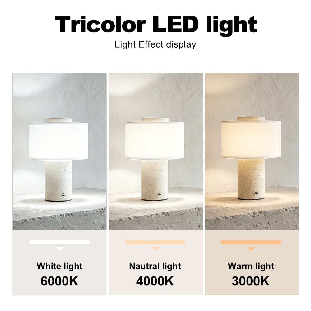 Bvlgari Luxury Stone Rechargeable Ambient Table Lamp Natural Marble Lamp Bedroom Study Hotel Bar Bedside Writing Desk, Bvlgari Stone Rechargeable Marble Table Lamp, operation14