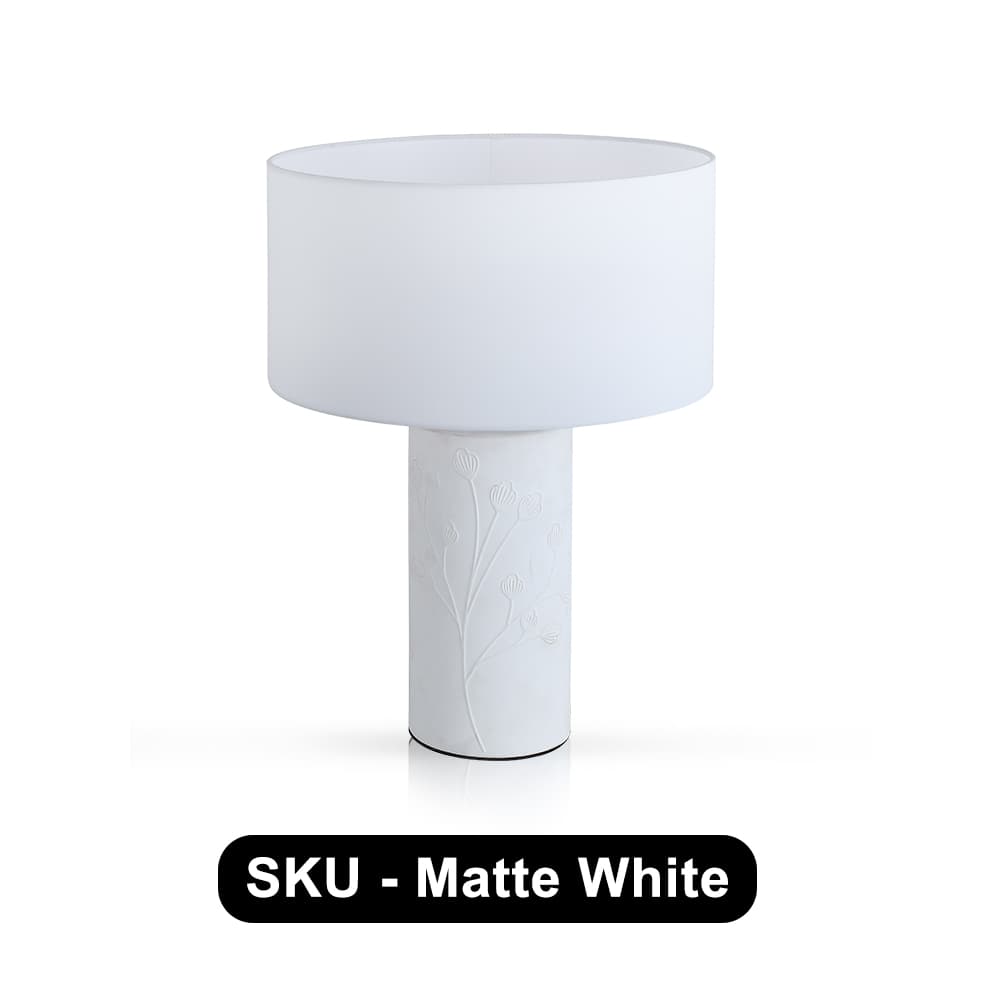 Minimalist Ceramic Table Lamp Fabric Shade Decor Lamp Entryway Study Room Bedroom and Living Room, Minimalist Ceramic Table Lamp Fabric Shade, operation14